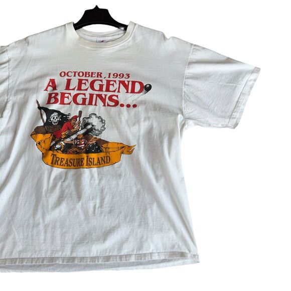 Vintage Treasure Island Casino Tshirt Hotel Demolition Las Vegas T-Shirt XL - Picture 2 of 8